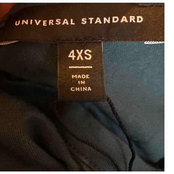 Universal Standard Martha V-Neck Stovepipe Sleeve Tee Shirt Teal Size 4XS US 0 - Picture 4 of 5